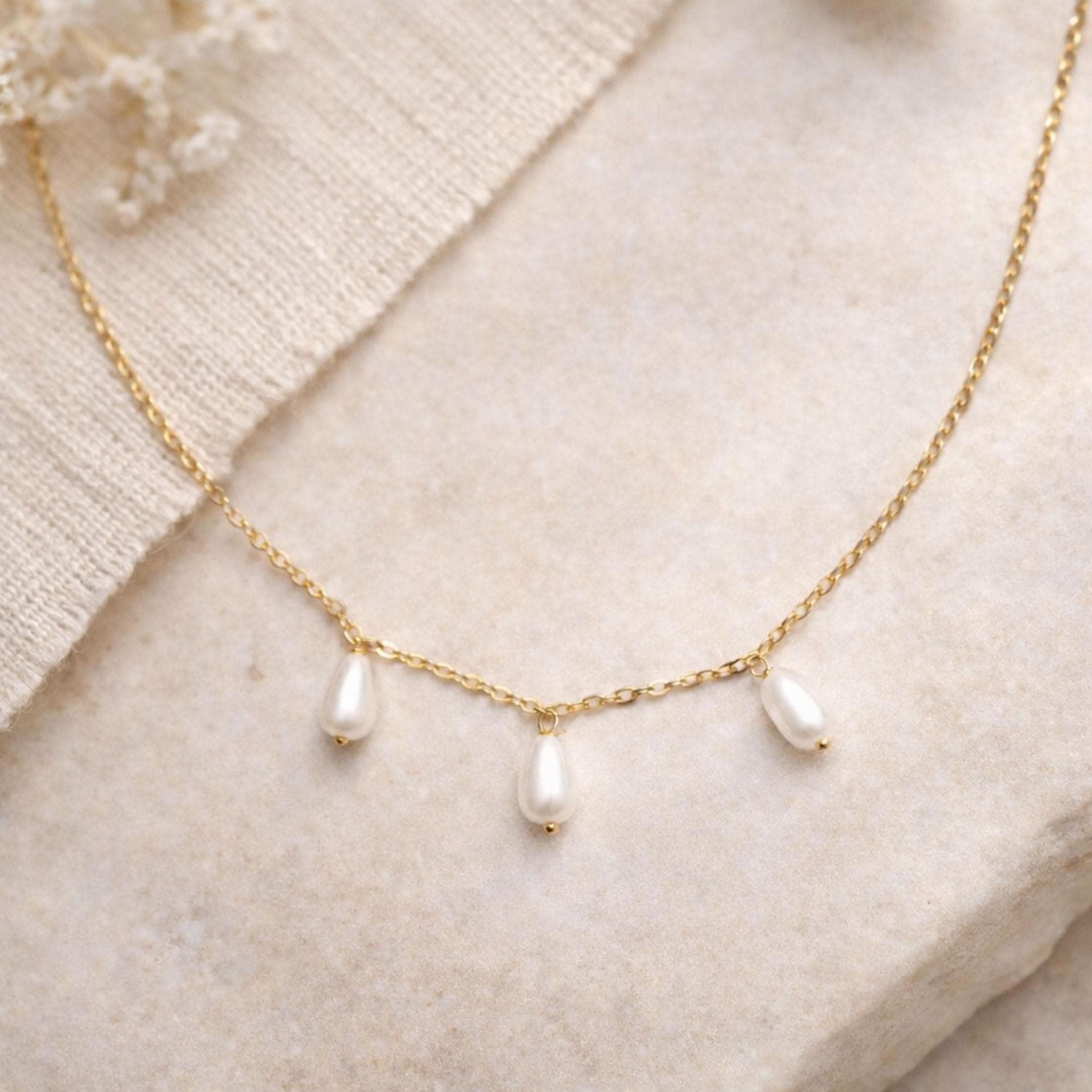 Natural Freshwater Pearl Charm Necklace thumbnail 5