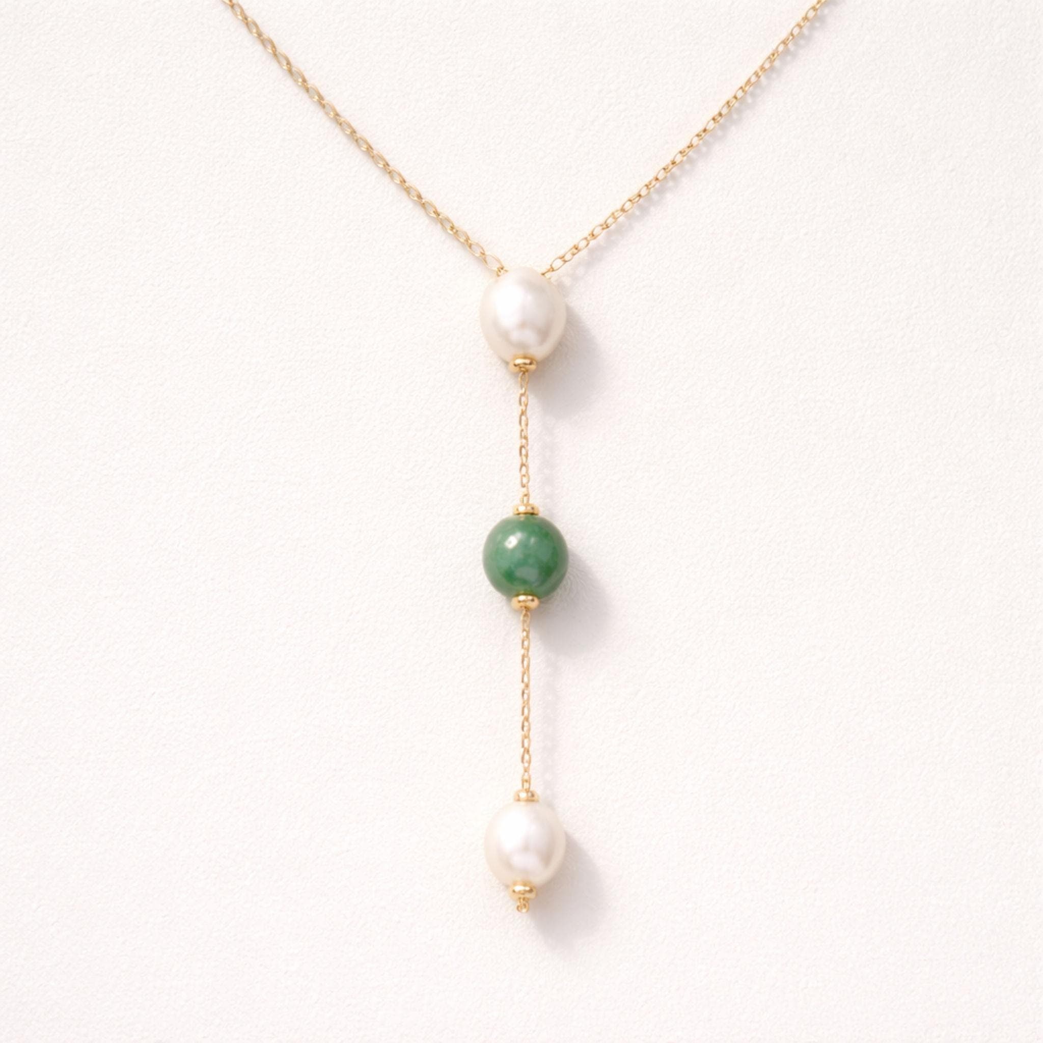 Jade Pearl Y Necklace thumbnail 7