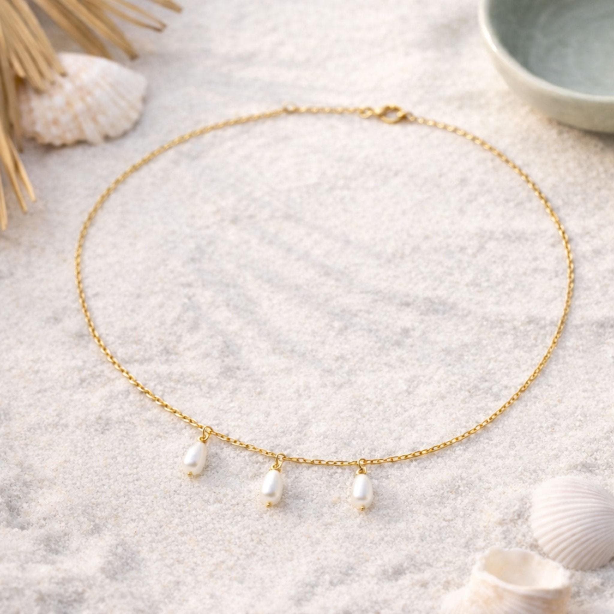 Natural Freshwater Pearl Charm Necklace thumbnail 6