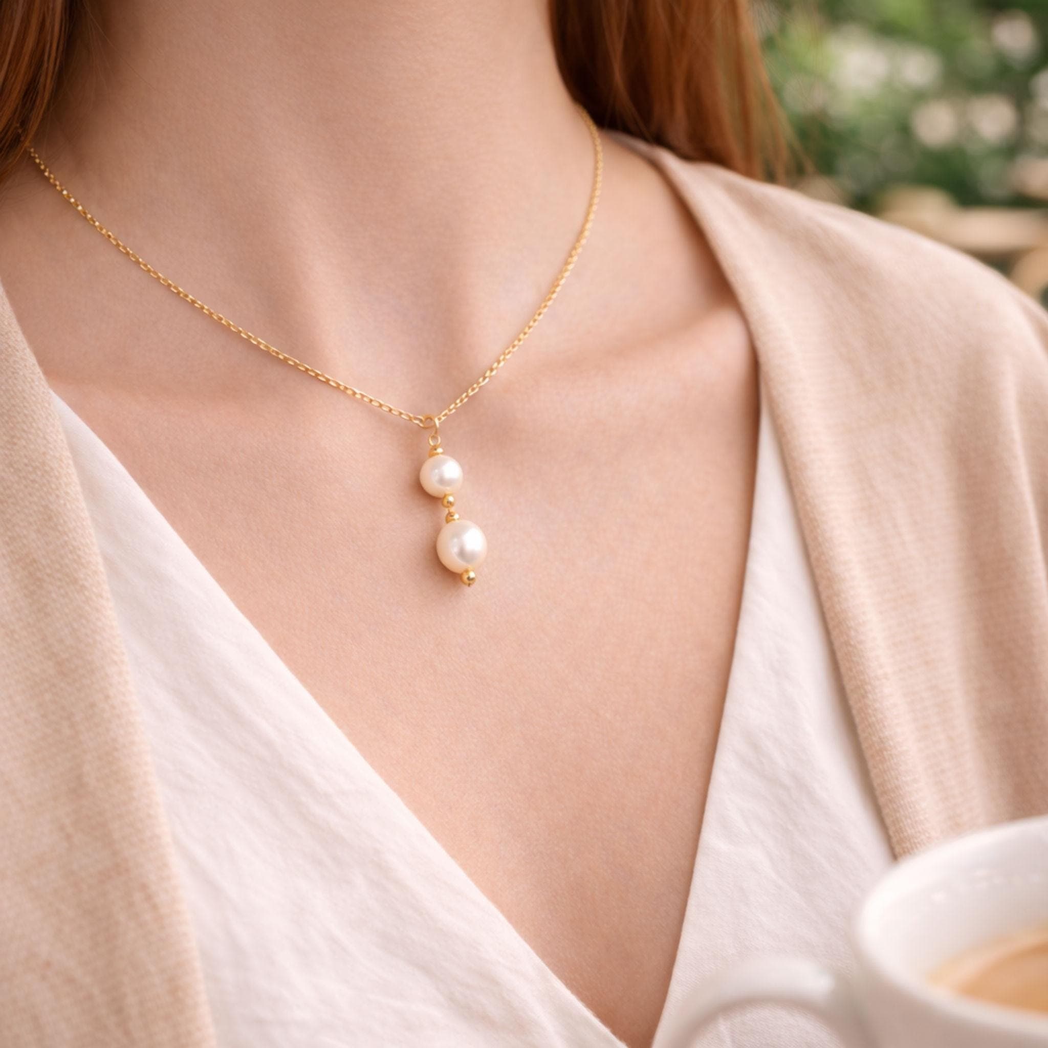 Freshwater Pearl Pendant Necklace thumbnail 4