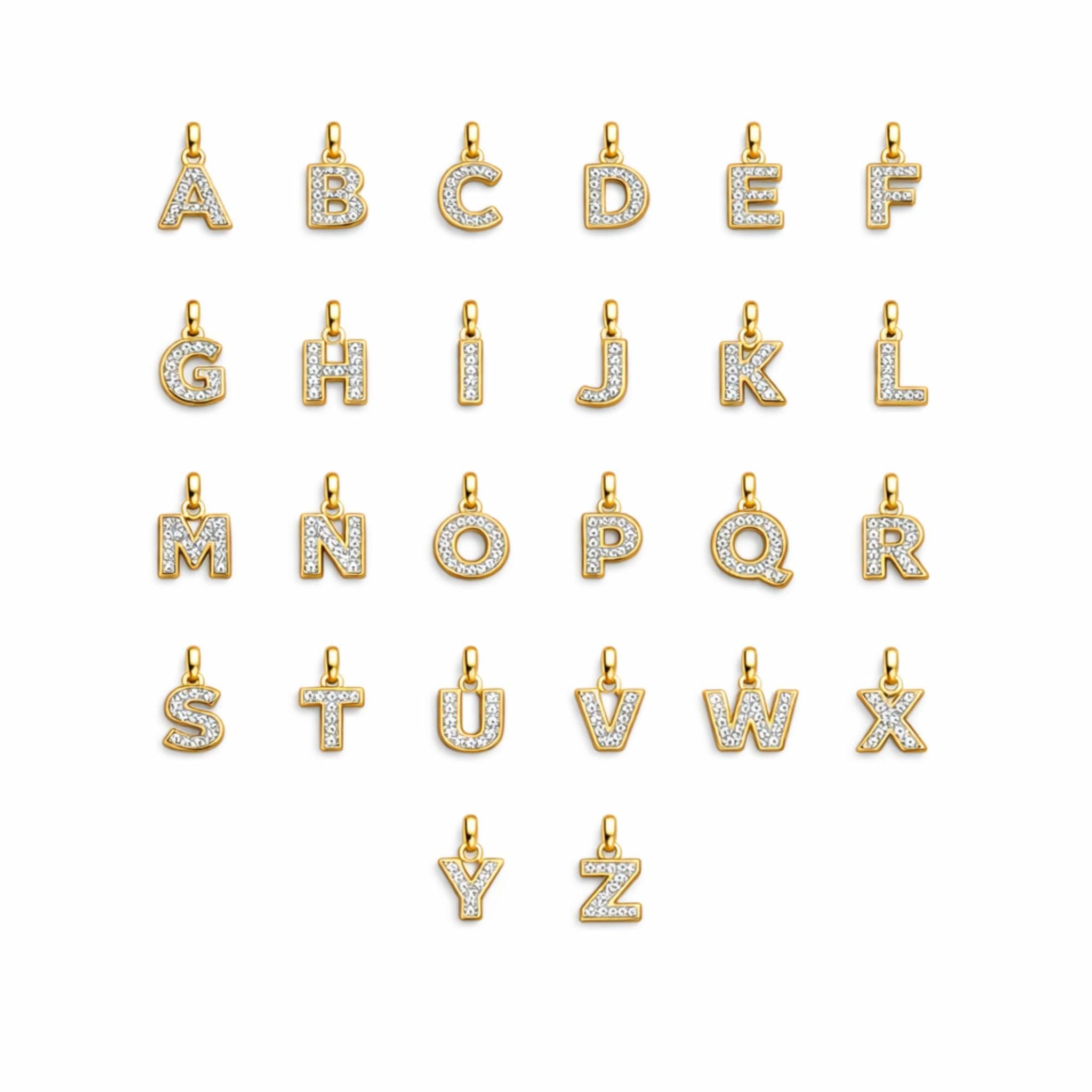 Crystal Initial Necklace thumbnail 10