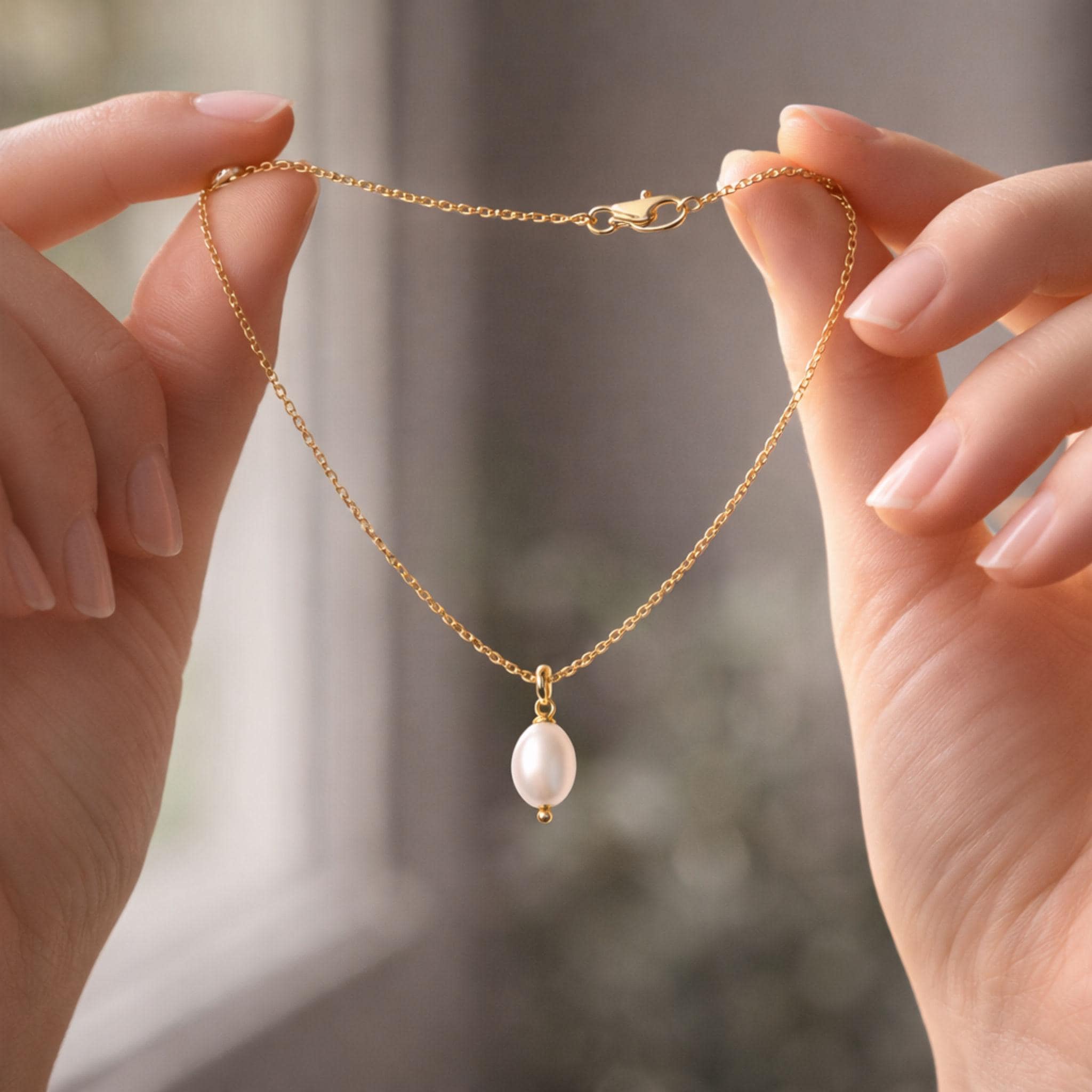 Handmade Freshwater Pearl Pendant Necklace thumbnail 3