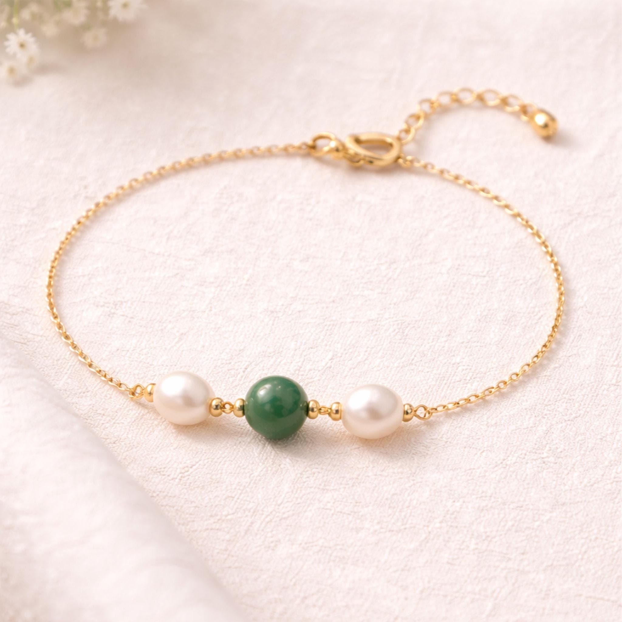 Jade Pearl Y Necklace thumbnail 3