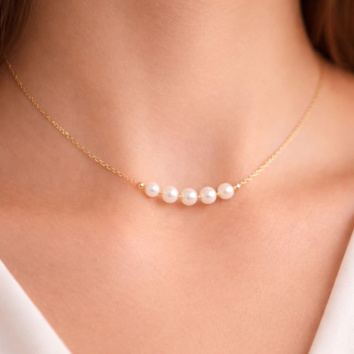 Handmade Freshwater Pearl Necklace - Hand-Strung Choker, Bridal Jewelry | Kreths Pearl Jewelry
