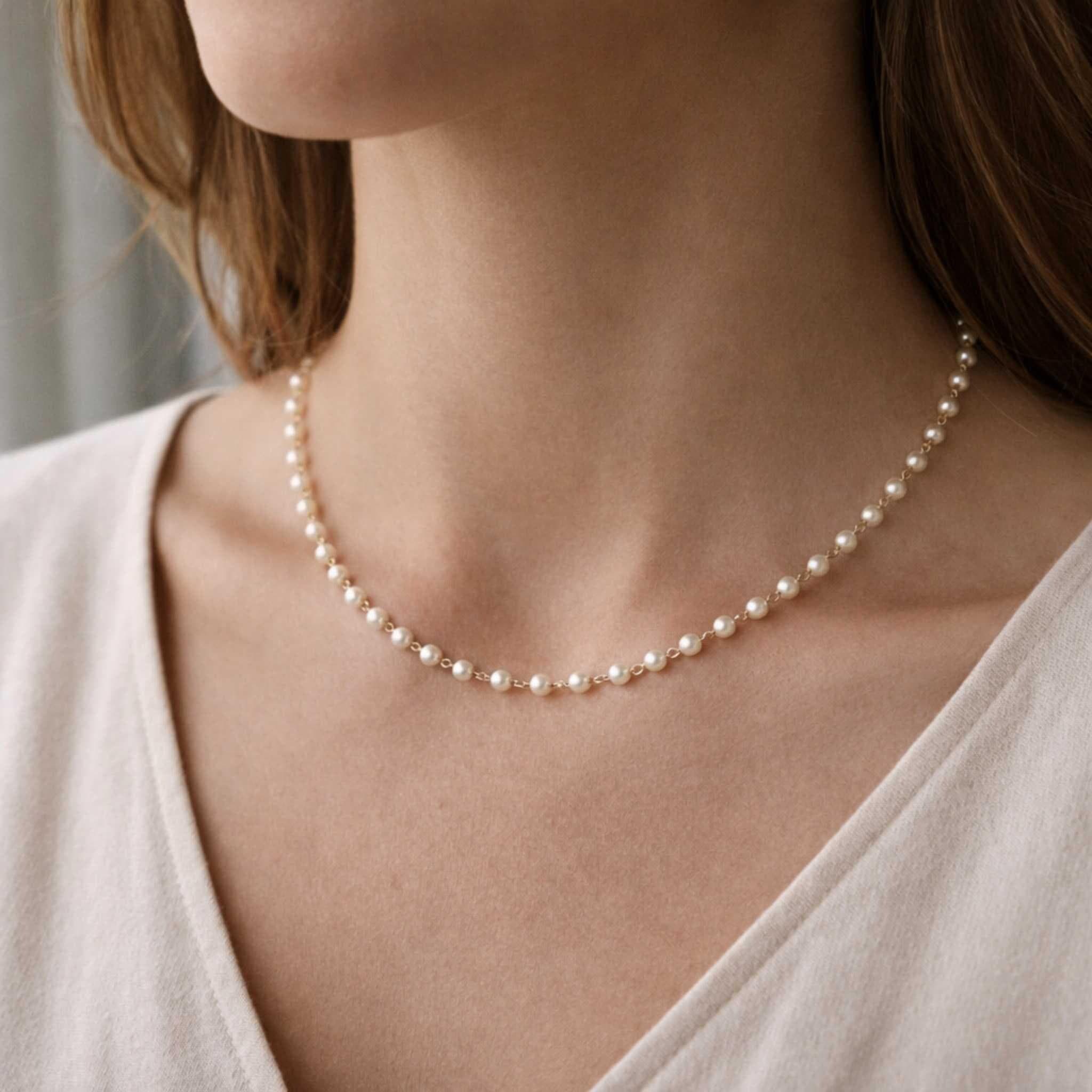 Handmade Freshwater Pearl Necklace thumbnail 2